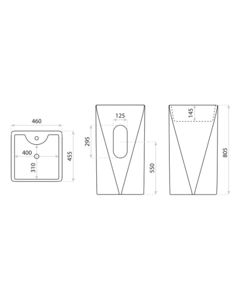 Lavita Umywalka stojąca Sharp 5908211476469