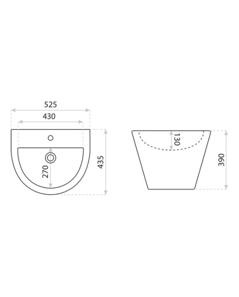 Lavita Umywalka wisząca Alsola 5900378301646