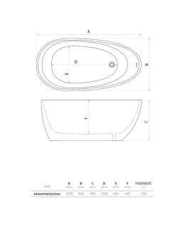 Lavita Wanna wolnostojąca Lacrima 1670 5900378322306