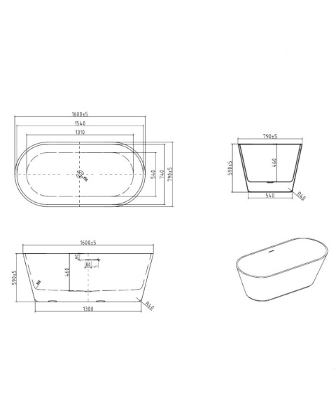 Lavita Wanna wolnostojąca Mijas 1600 5900378345121