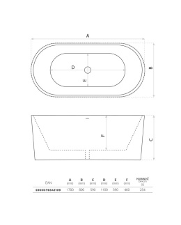 Lavita Wanna wolnostojąca Oklahoma 1700 5900378341109