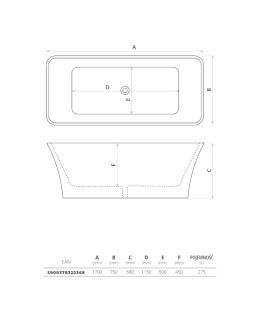 Lavita Wanna wolnostojąca Rilassa 1700 5900378322368