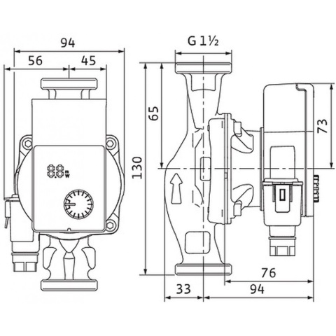 WILO Yonos PICO1.0 25 / 1-6 130mm Pompa obiegowa 4248085