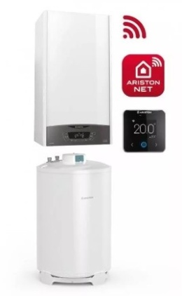 Ariston One Med 24 Net Kocioł kondensacyjny jednofunkcyjny CLAS ONE SYSTEM 24 + Zasobnik BCH 120 EE + Cube S Net ZNONEMED+NET