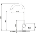 Bateria Franke POLA chrom 115.0298.097
