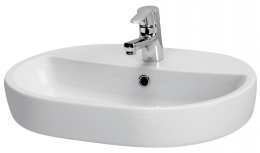 Cersanit Caspia Umywalka nablatowa 60x42x15 cm biała K11-0099