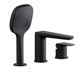 Excellent Clever 2.0 bateria wannowa 3 otworowa, czarny soft AREX.4134BS