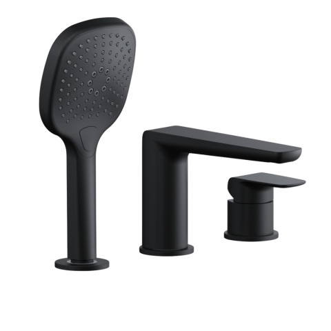 Excellent Clever 2.0 bateria wannowa 3 otworowa, czarny soft AREX.4134BS