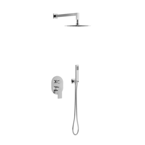 Excellent Glad zestaw prysznicowo-wannowy podtynkowy z deszczownicą 20 cm, 2 funkcyjny, chrom ARNL.SET.1145CR