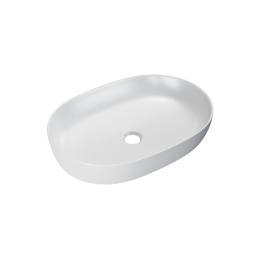 Excellent Jima umywalka nablatowa 61x41 cm owalna, biały mat CEAC.2001.615.WHM