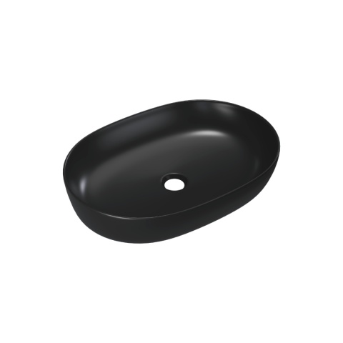 Excellent Jima umywalka nablatowa 61x41 cm owalna, czarny mat CEAC.2001.615.BLM