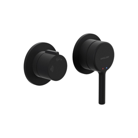 Excellent PI Bateria wannowo-prysznicowa podtynkowa, czarny mat AREX.1240BL