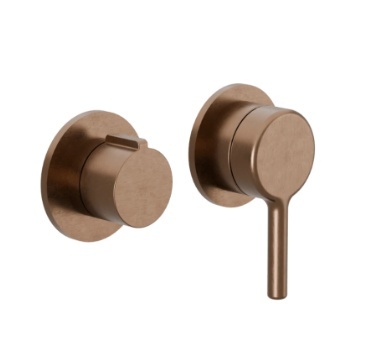 Excellent PI Bateria wannowo-prysznicowa podtynkowa, miedziany szczotkowany AREX.1240CB