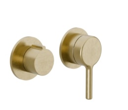 Excellent PI Bateria wannowo-prysznicowa podtynkowa, złoty szczotkowany AREX.1240GB