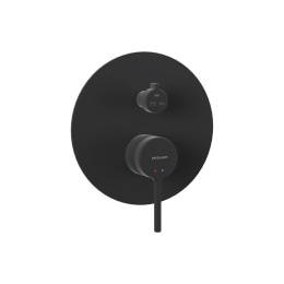 Excellent PI bateria prysznicowo-wannowa podtynkowa 3 funkcyjna, czarny mat AREX.1247BL