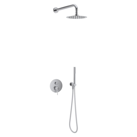 Excellent PI zestaw prysznicowo-wannowy podtynkowy 3 funkcyjny, z deszczownicą 25 cm, chrom AREX.SET.1247CR