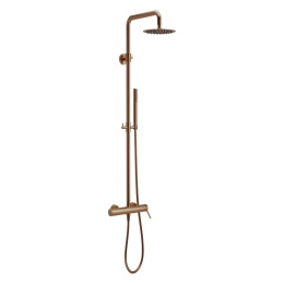 Excellent PI zestaw prysznicowy ścienny z deszczownicą 25 cm, miedziany szczotkowany AREX.1281CB