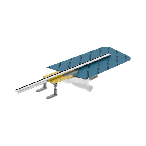 Excellent Stilio Slim odpływ liniowy 70 cm, mankiet uszczelniający, ruszt dekoracyjny, stal nierdzewna INEX.1525.K.B01.700.R.SNP