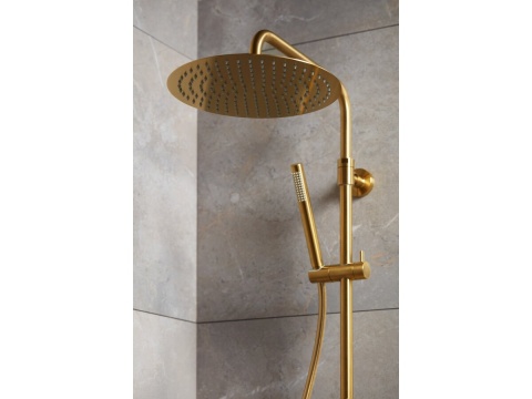 KFA Zestaw prysznicowy natynkowy ARMATURA Moza Złoty 573692031