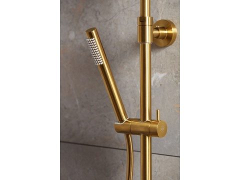 KFA Zestaw prysznicowy natynkowy ARMATURA Moza Złoty 573692031