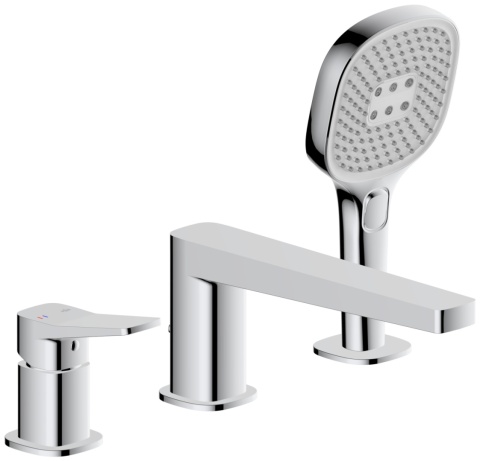 KFA bateria wannowa 3-otworowa Malaga, chrom 452521000