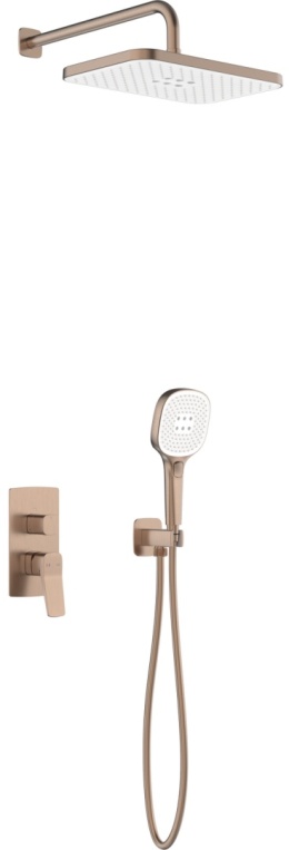 KFA zestaw natryskowy podtynkowy Malaga, brushed rose gold PVD 452950134