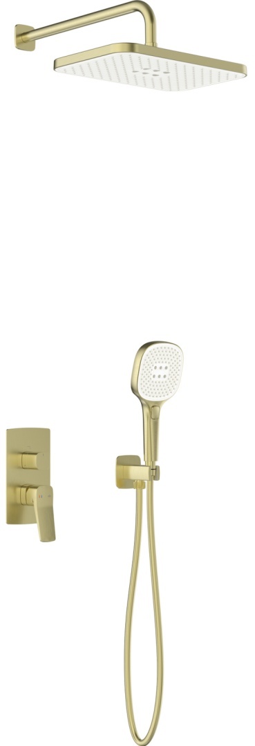 KFA zestaw natryskowy podtynkowy Malaga, złoty szczotkowany PVD 452950131