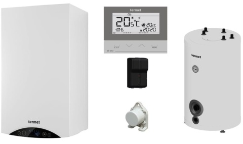 TERMET Ecocondens Gold Plus II 25 kW + ST-292 V2 + Zasobnik SG PLUS 120 (WKP58T1V2120E/PLAT)