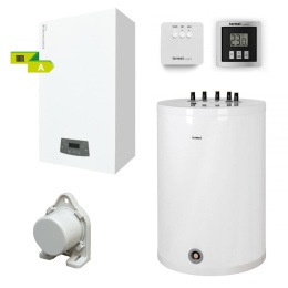 TERMET PAKIET KOCIOŁ ECOCONDENS NEX 1-FUNKCYJNY 24 KW + ZASOBNIK SG PLUS 140 + PAKIET SYSTEM COMFORT + CZUJNIK WKP5621000140/E