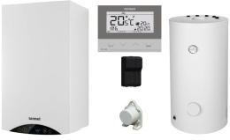 Termet Gold Plus II 25 + zasobnik SWK 140 L + regulator Termet ST-292 V2 bezprzewodowy + czujnik temperatury WKP58T1V2140K/PLAT