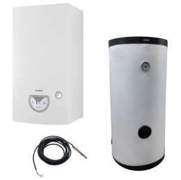 Termet Silver Pro 20 Kw + Zasobnik C.W.U. WHR 120 (Pakiet Kocioł Kondensacyjny Jednofunkcyjny + zasobnik 120 WKP615100120H/PL1T