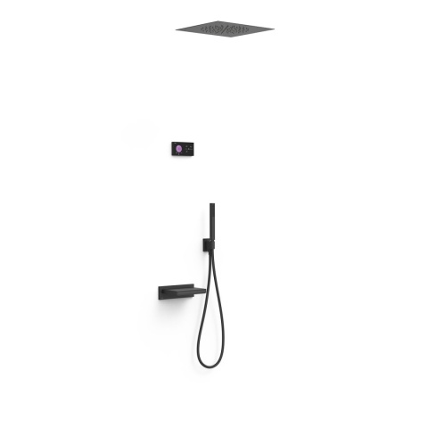 Tres SHOWER TECHNOLOGY Zestaw elektronicznej baterii termostatycznej podtynkowej 3-drożnej Shower technology -09288315NM