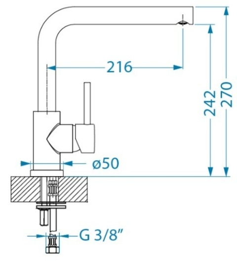 ALVEUS Bateria kuchenna FLUID MONARCH antracyt 1134843