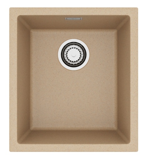 ALVEUS Zlewozmywak 40x45 OMNI 10 beżowy, syfon 1160040