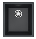 ALVEUS Zlewozmywak 40x45 OMNI 10 czarny, syfon 1160041