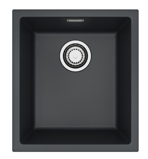ALVEUS Zlewozmywak 40x45 OMNI 10 czarny, syfon 1160041
