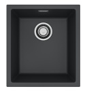 ALVEUS Zlewozmywak 40x45 OMNI 10 deep black, syfon 1160042