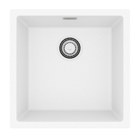 ALVEUS Zlewozmywak 45x45 OMNI 20 biały, syfon 1160044