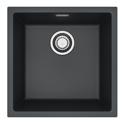 ALVEUS Zlewozmywak 45x45 OMNI 20 czarny, syfon 1160048
