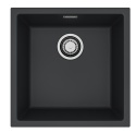 ALVEUS Zlewozmywak 45x45 OMNI 20 deep black, syfon 1160049