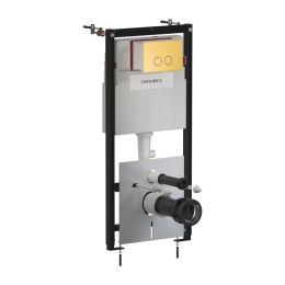Omnires Flush Set Strongframe 3w1 stelaż podtynkowy do WC przycisk spłukujący chrom połysk STFWC1R45-RCR