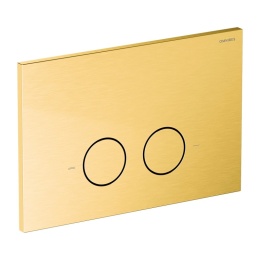 Omnires Steel-R45 przycisk spłukujący do WC złoty szczotkowany ST45PS1GLB