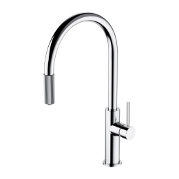 Omnires Switch bateria kuchenna z wyciąganą wylewką stojąca z zestawem filtrującym chrom SW9059-FD1CR