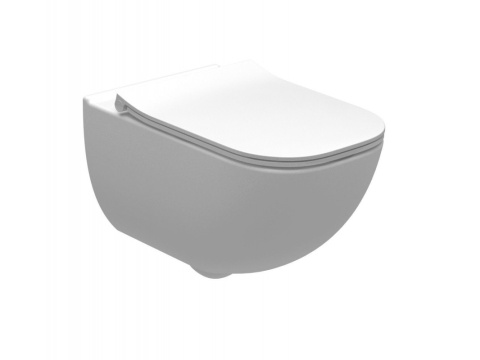 Roca Vitalle Palo Zestaw Toaleta WC 54x34,7 cm bez kołnierza + deska wolnoopadająca biała A34H137000