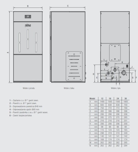 Ferroli Biopellet PRO 24 Stalowy kocioł na pellet 24 kW LSBBP24T
