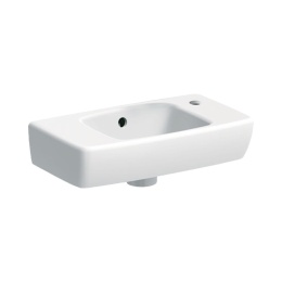 Geberit Selnova Compact Umywalka wisząca 45x25 cm z otworem na baterię z prawej strony z przelewem biały 500.318.01.5