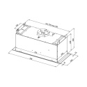 Globalo Design Agendero 80.2 Okap do zabudowy inox AGENDERO_80_2_INOX