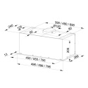 Globalo Design Hadario 60.2 Okap do zabudowy czarny HADARIO_60_2_BLACK