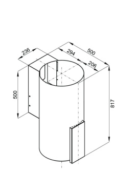 Globalo Design Roxano 39.1 Okap przyścienny inox ROXANO_39.1_INOX