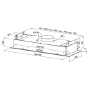 Globalo Design Silentio 60.2 Okap do zabudowy bez silnika czarny SILENTIO_60_2_BLACK